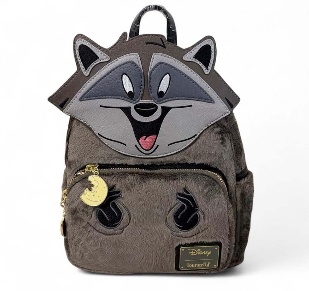 Loungefly Disney Pocahontas Meeko Furry Cosplay Mini Backpack